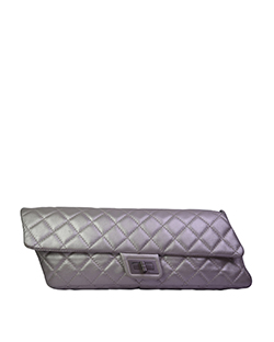 Oblong Clutch, Leather, Silver, DB, 12470129 (2008), 2, (10)